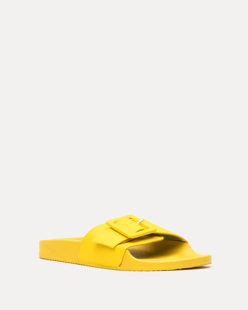 Daisy Slide - Vegan Leather Yellow - Frances Valentine