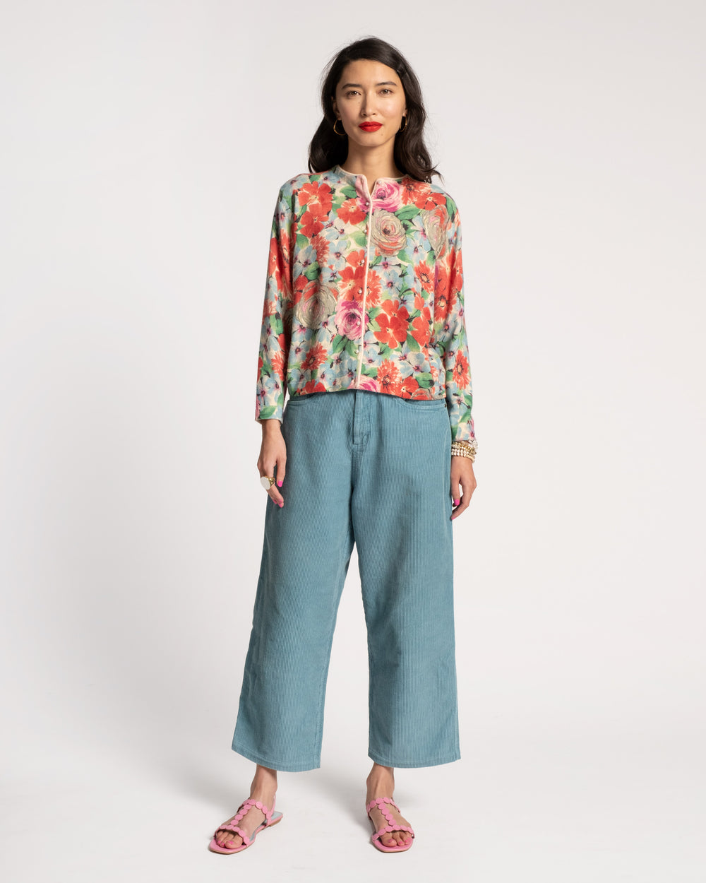 Jane Corduroy Pant - Light Blue - Frances Valentine