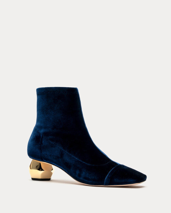 Marnie Boot - Velvet Navy - Frances Valentine