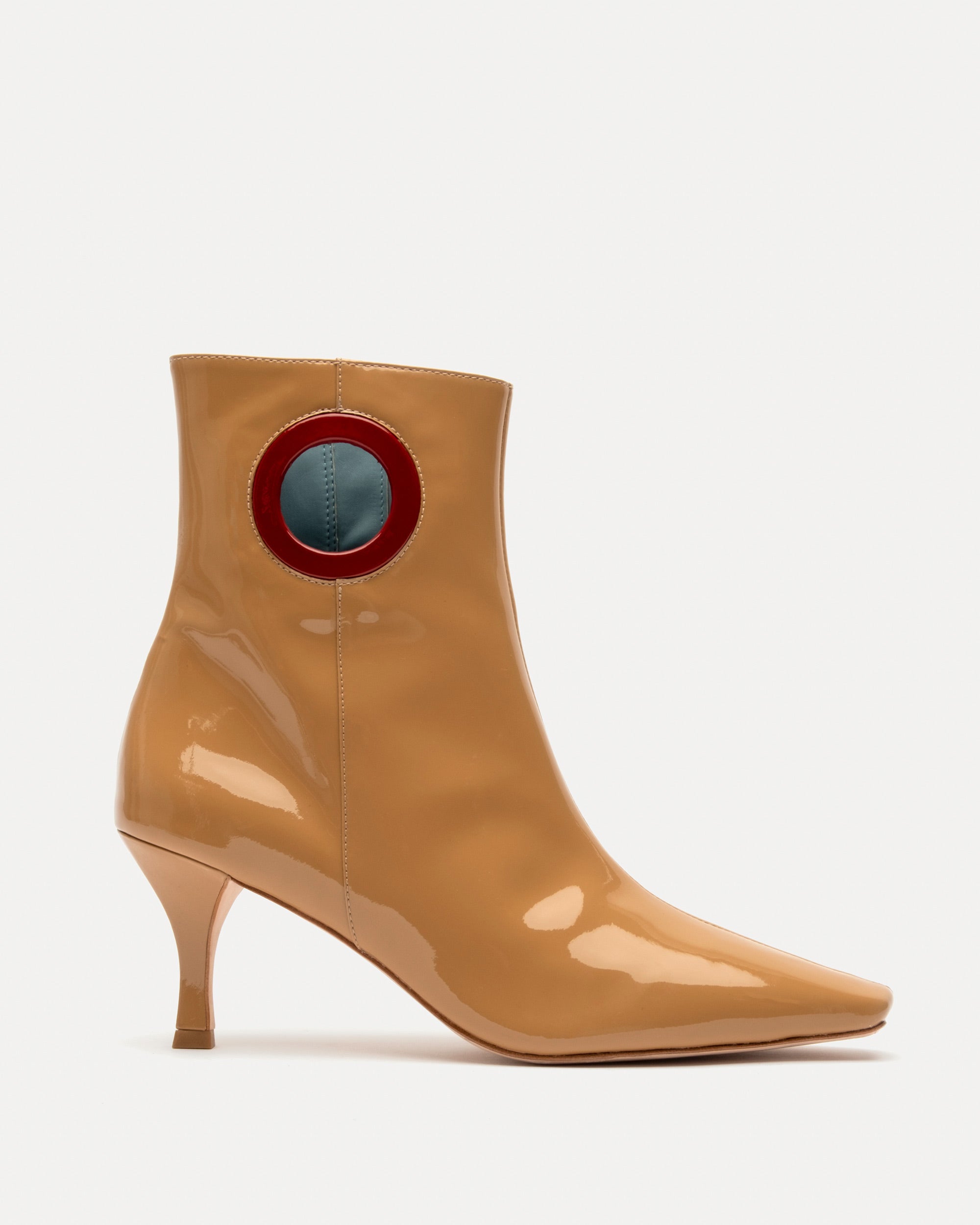 ZsaZsa Boot Soft Patent Camel Red