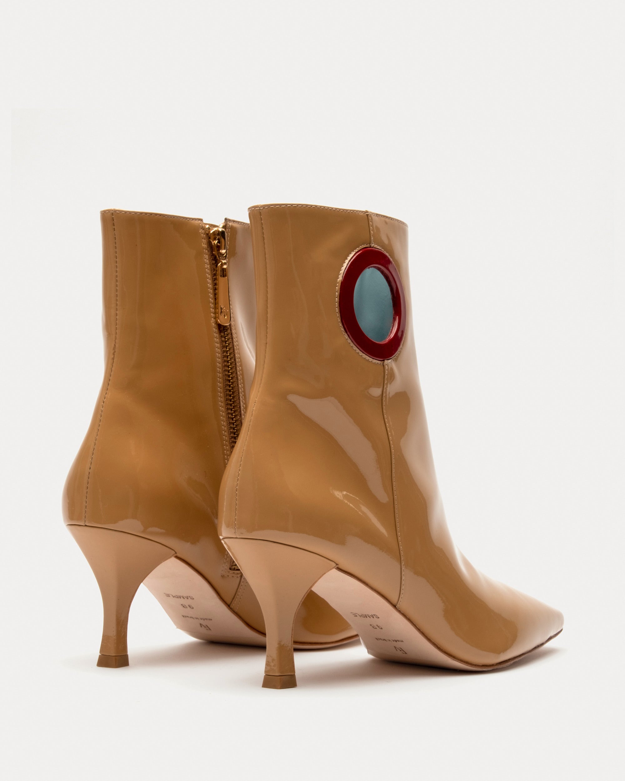 ZsaZsa Boot Soft Patent Camel Red