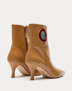ZsaZsa Boot Soft Patent Camel Red - Frances Valentine