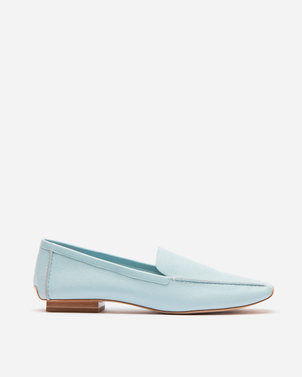 Elyce Loafer - Leather Light Blue - Frances Valentine