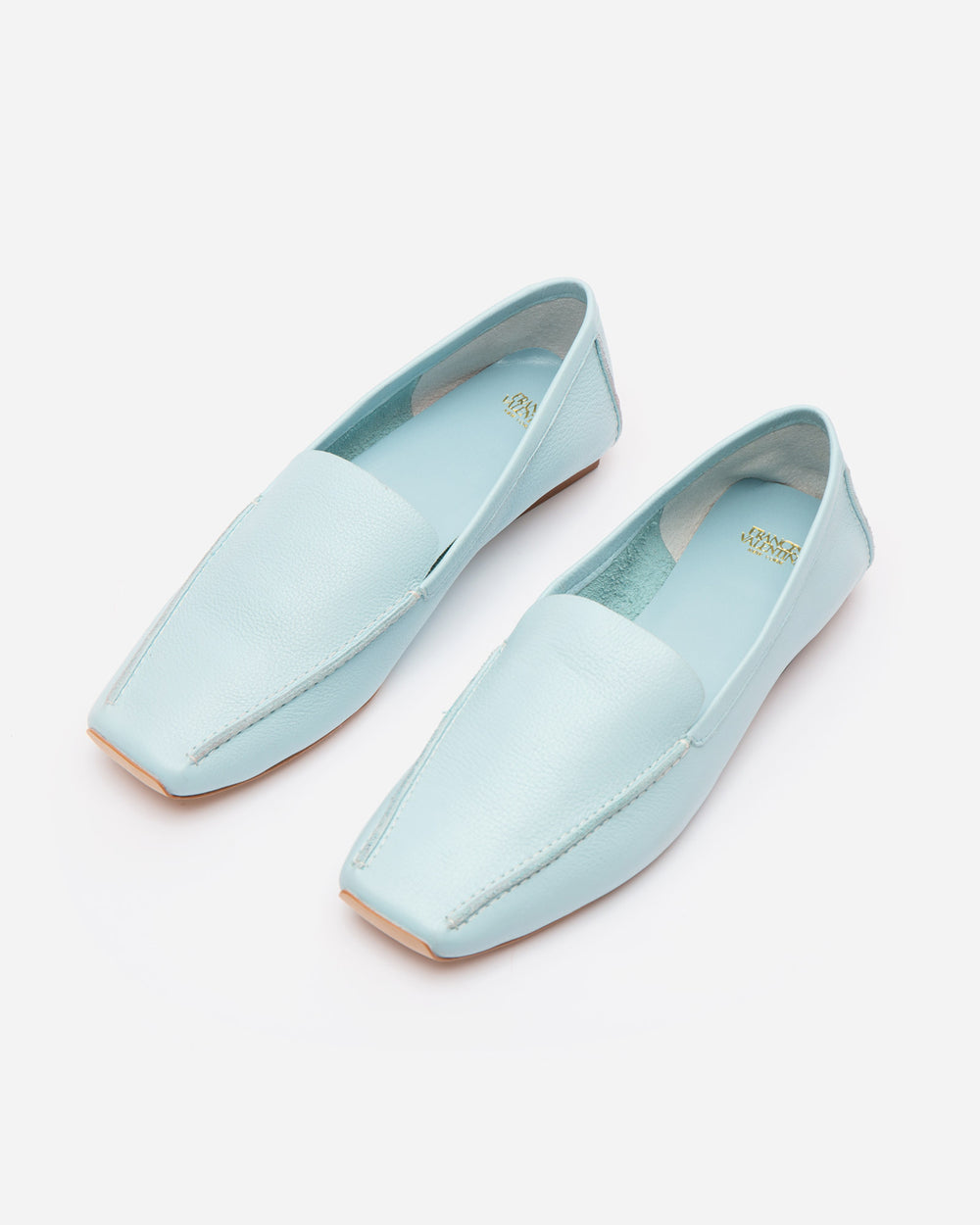 Elyce Loafer - Leather Light Blue - Frances Valentine