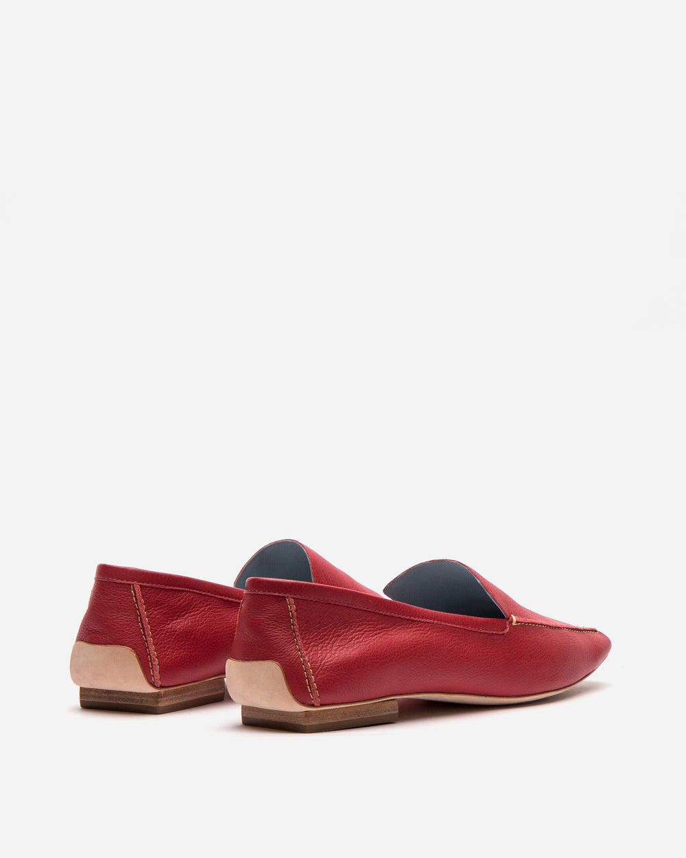 Elyce Loafer - Leather Red - Frances Valentine