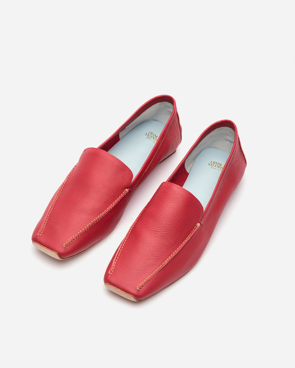 Elyce Loafer - Leather Red - Frances Valentine