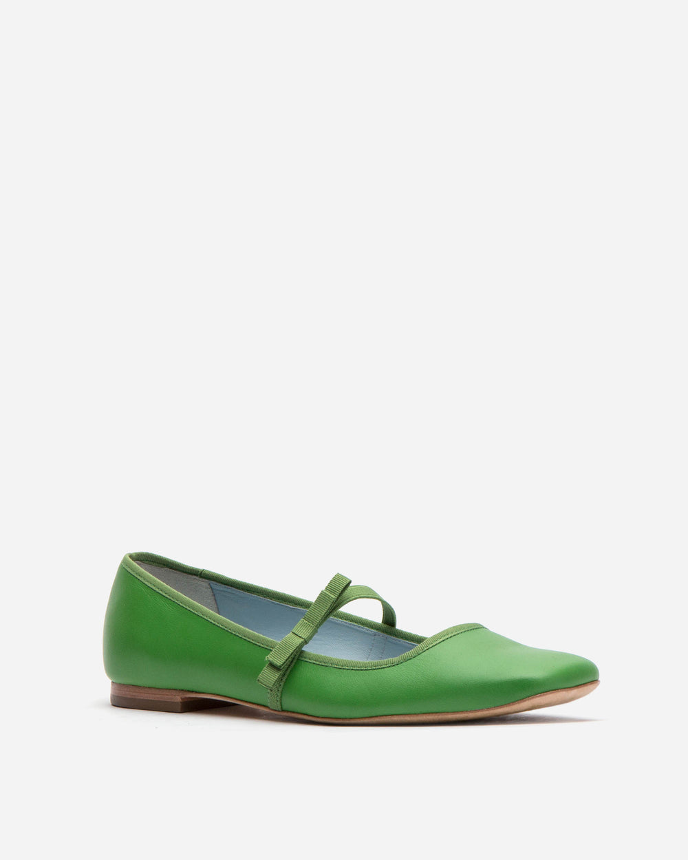 Jude Mary Jane Flat - Leather Green Jude Mary Jane Flat - Leather Green