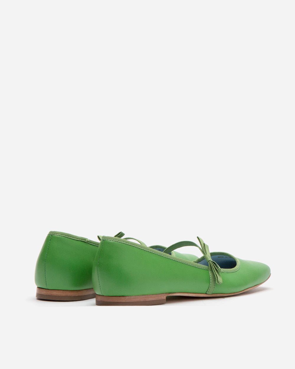 green dress flats Ballet Flats Emerald Green Flat Shoes The Fonteyn Forest Satin (US 9) Medium