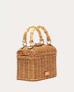 Gucci Bamboo Handle Lunchbox Style
