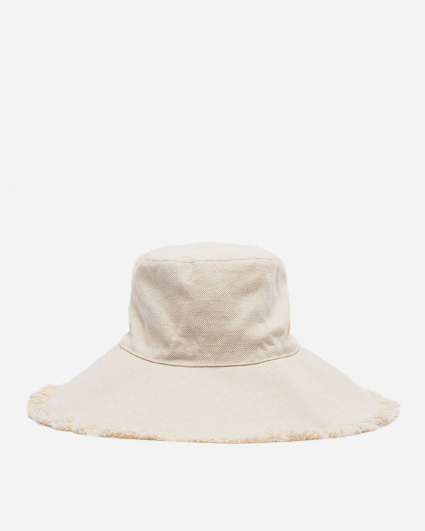 Canvas Fringe Hat - Natural - Frances Valentine
