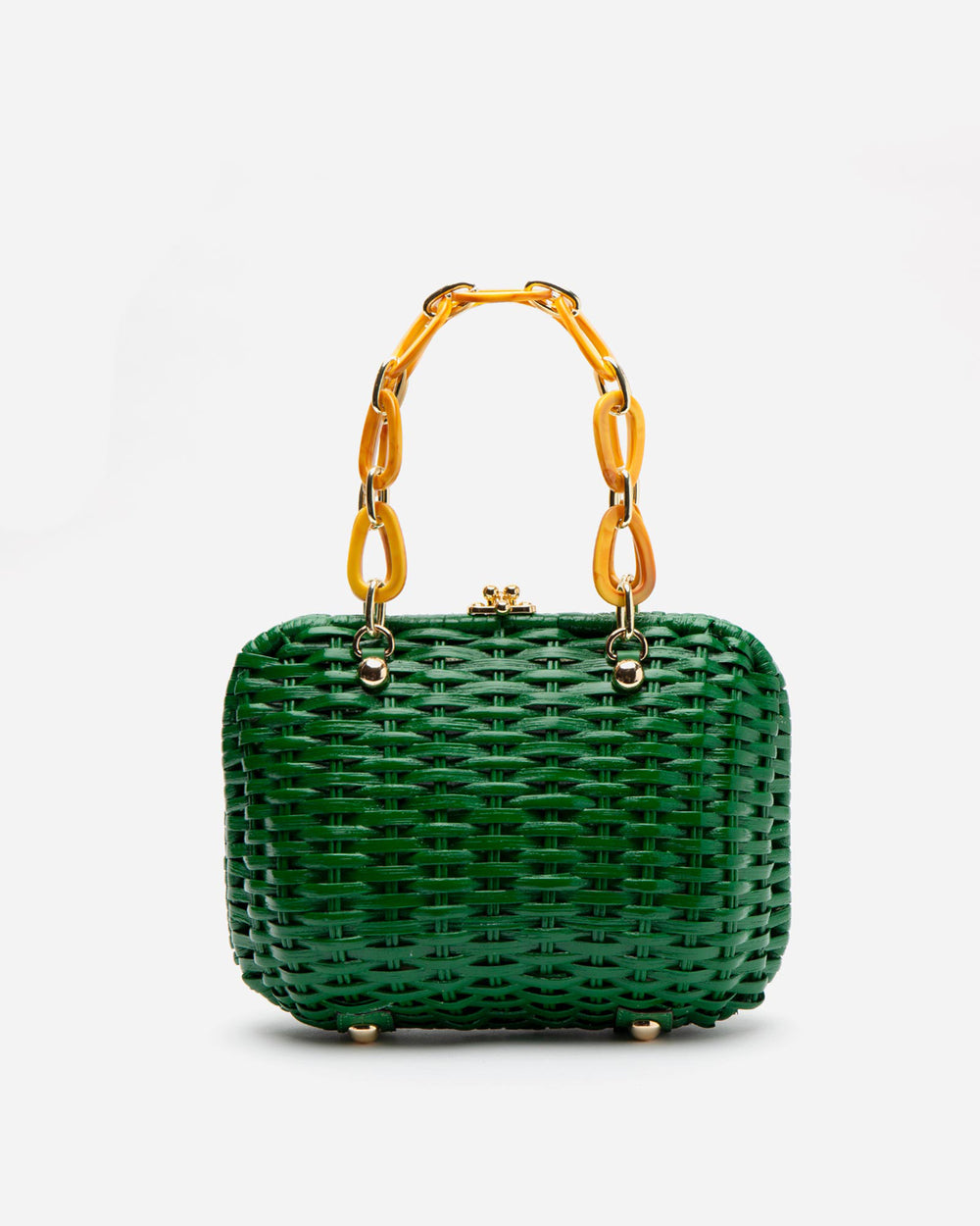 Hen Wicker Basket - Green Basket Frances Valentine