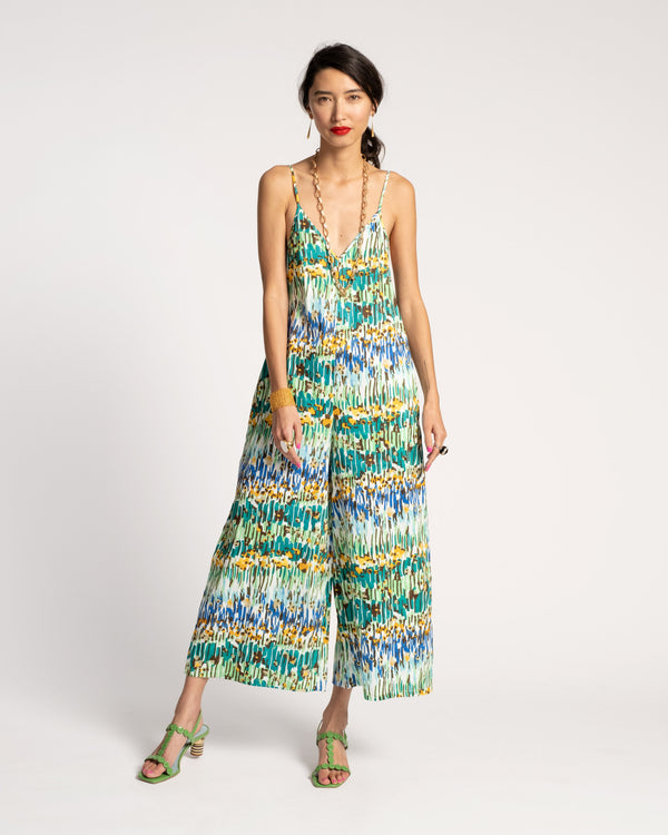 Cheree Tank Jumpsuit Meadow Print Jumpsuits & Rompers Frances Valentine
