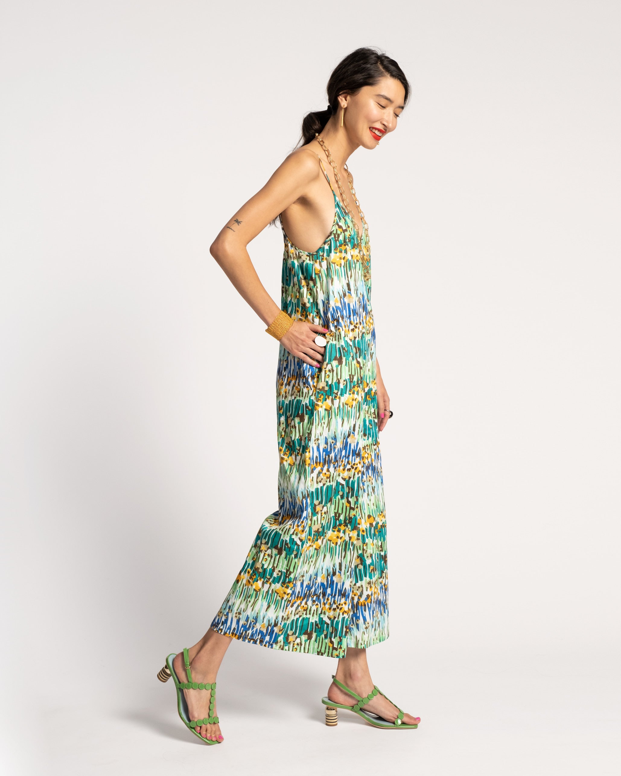 Cheree Tank Jumpsuit Meadow Print