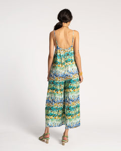 Cheree Tank Jumpsuit Meadow Print - Frances Valentine