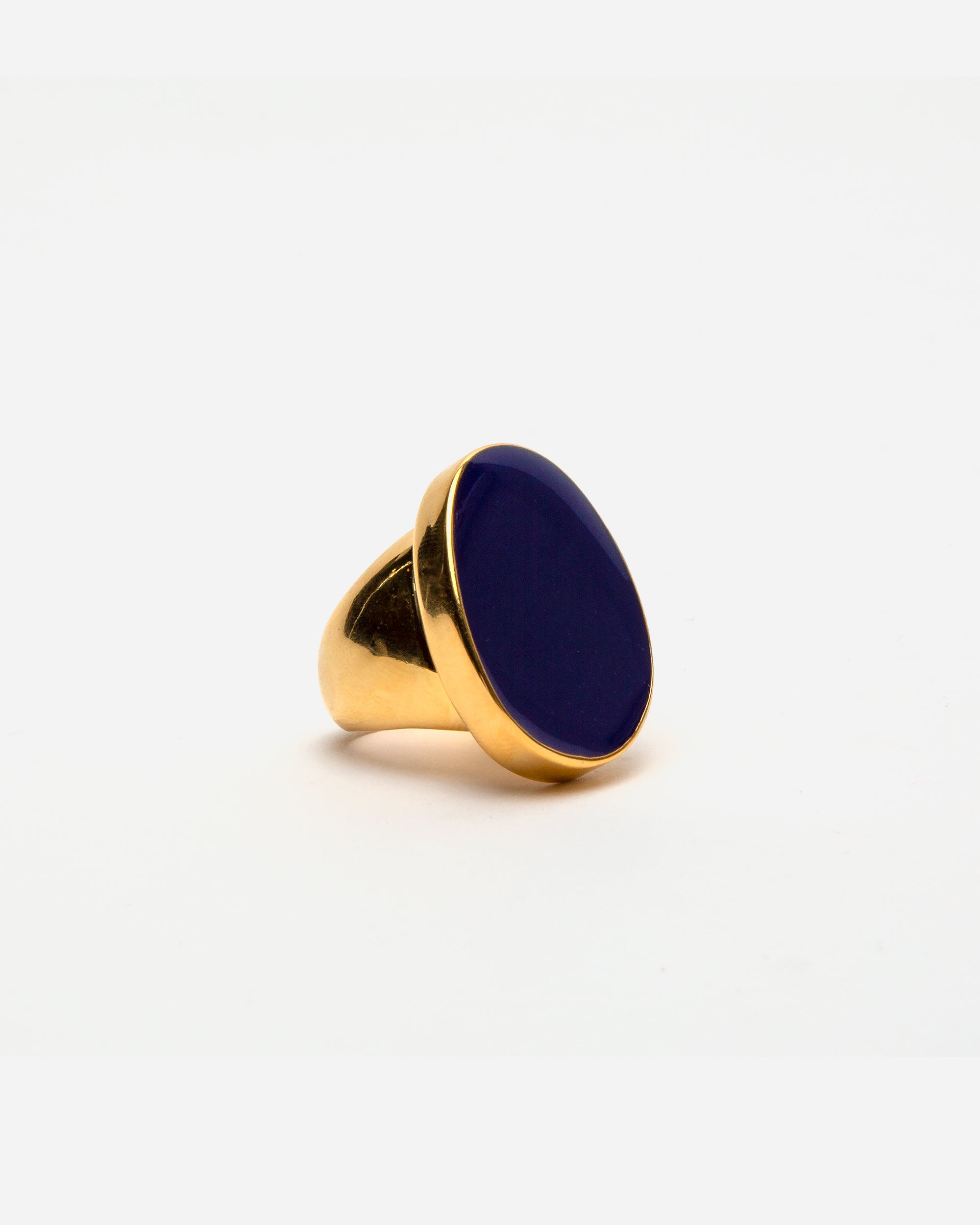 Enamel Palette Ring Navy