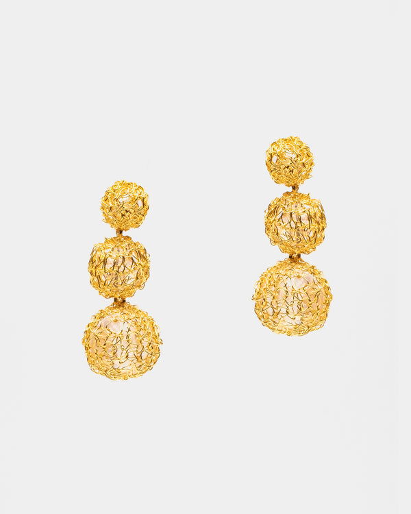 Large Crochet Sphere Earring - Frances Valentine
