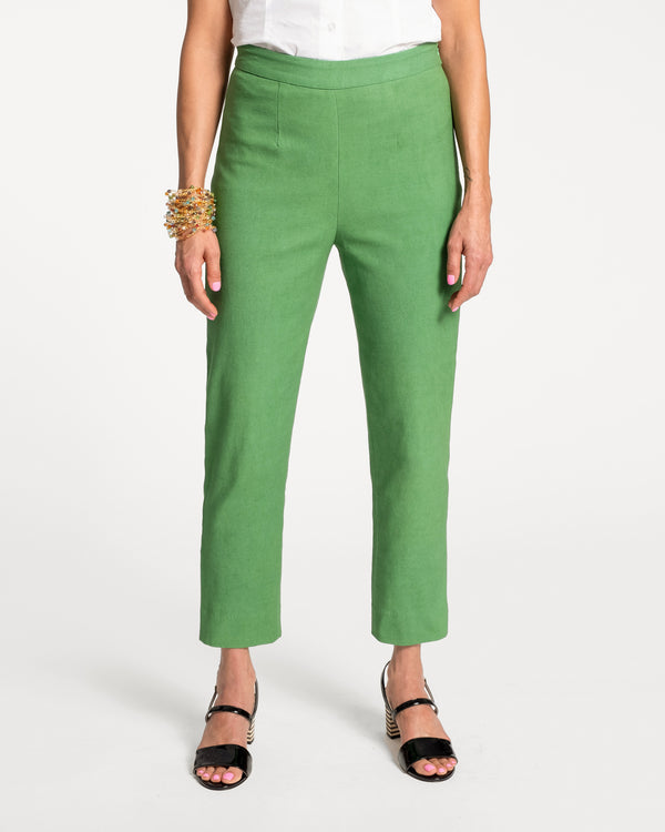 Lucy Cigarette Pant - Green - Frances Valentine