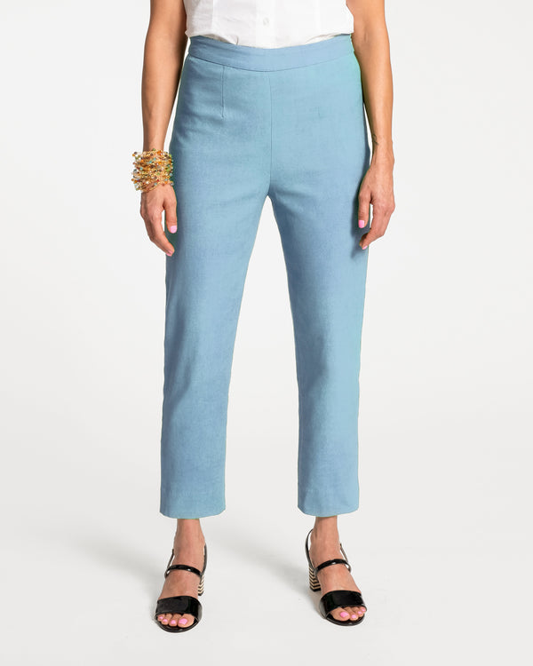 Lucy Cigarette Pant - Light Blue - Frances Valentine