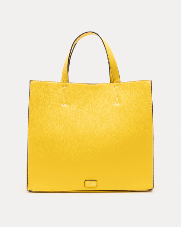 Margo Tote Tumbled Leather - Canary - Frances Valentine
