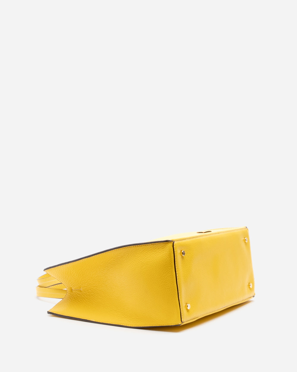 Margo Tote Tumbled Leather - Canary - Frances Valentine