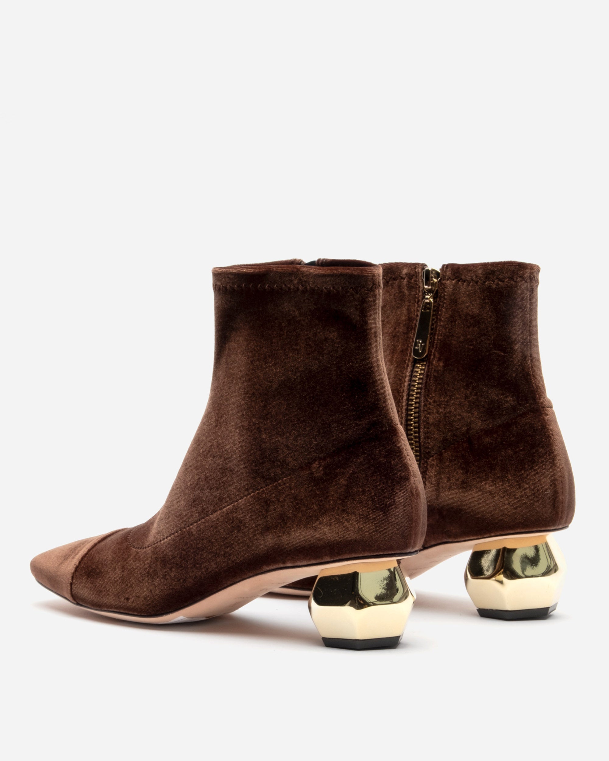 Marnie Boot Stretch Velvet Chocolate