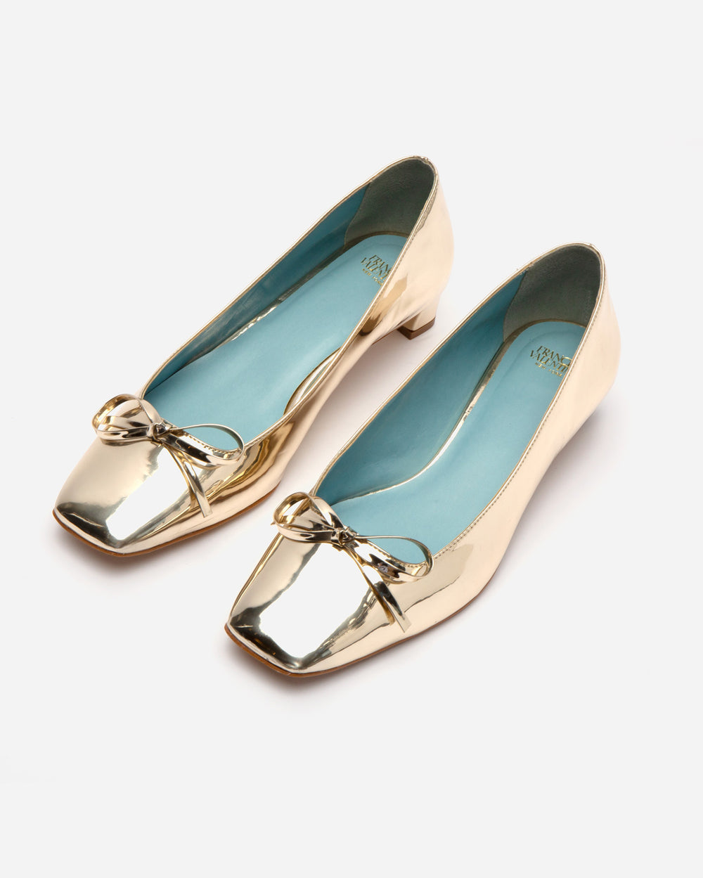 Mary Mini Block Heel - Vegan Platino - Frances Valentine