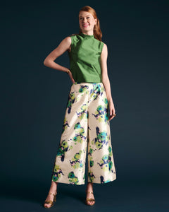 Palazzo Pant Tuileries Oyster Green - Frances Valentine