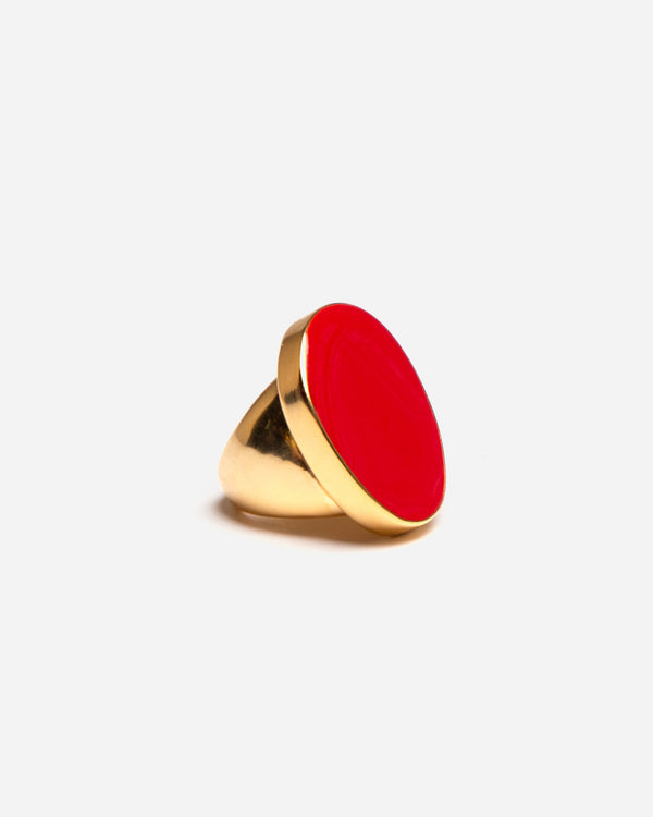 Enamel Palette Ring Red - Frances Valentine