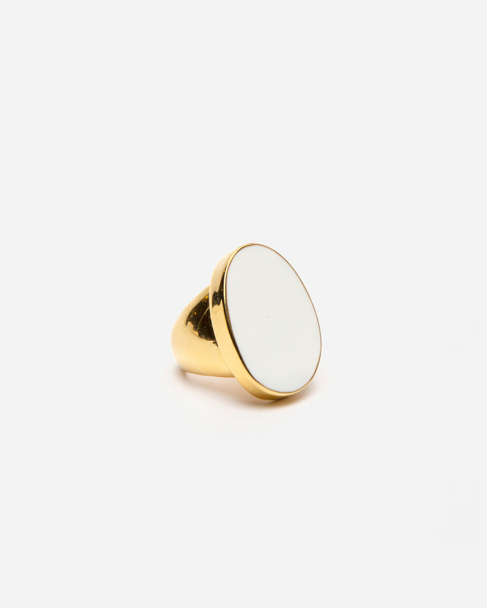 Enamel Palette Ring - White - Frances Valentine