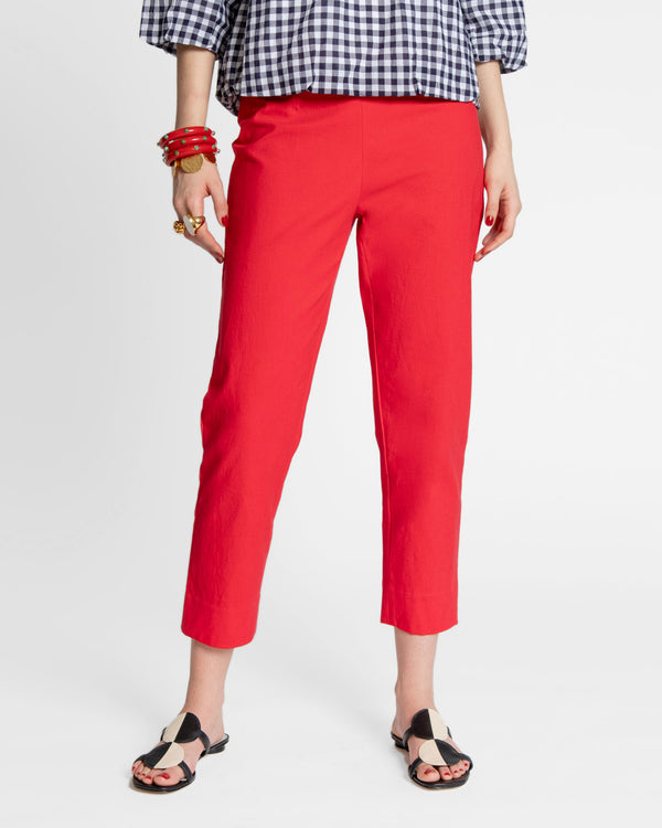 Petrie Pant Red - Frances Valentine