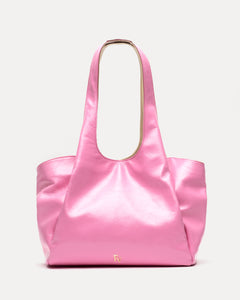 Portia Satchel Naplak Pink Oyster - Frances Valentine