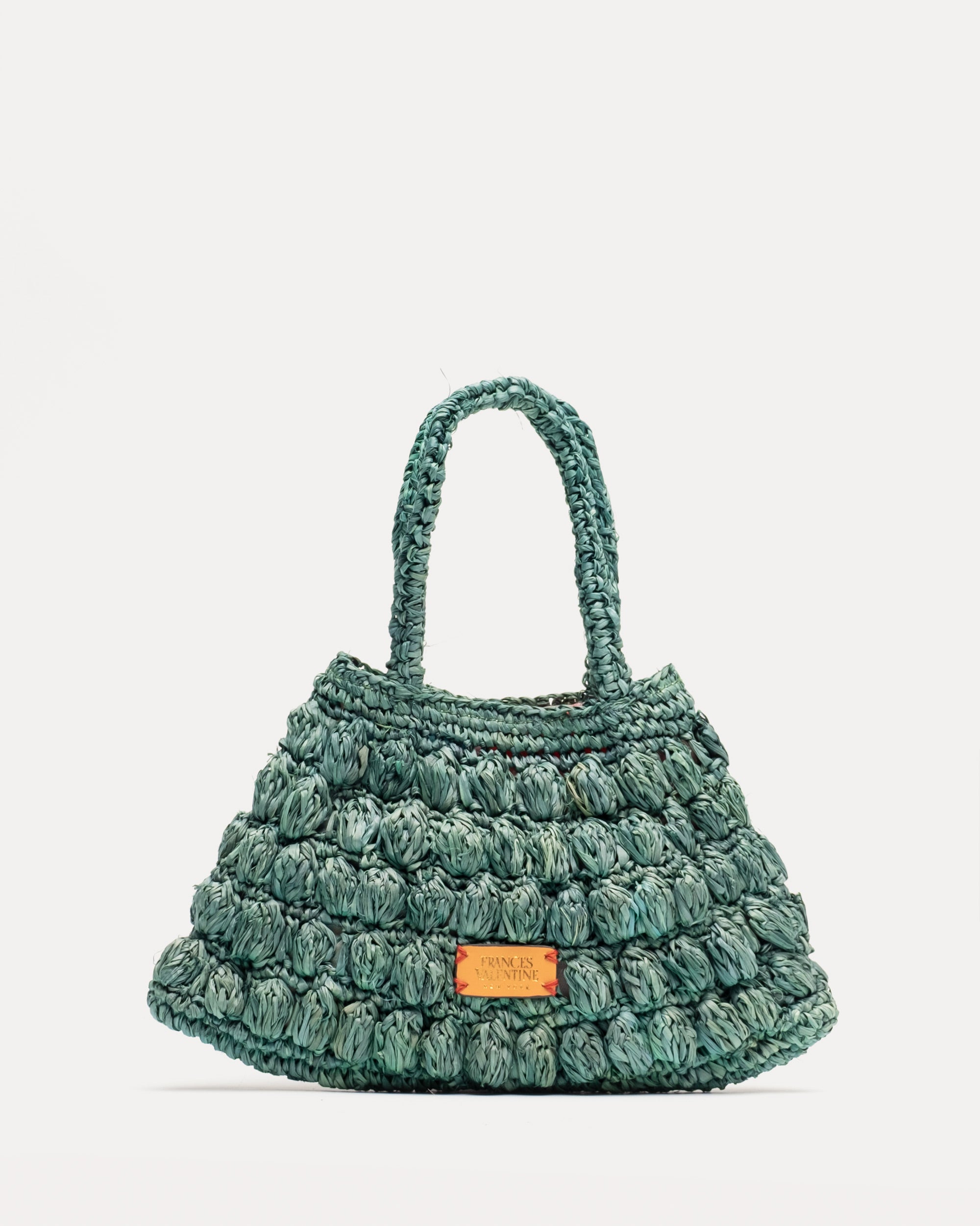 Frances Valentine + Small Rainbow Fringe Bucket Bag