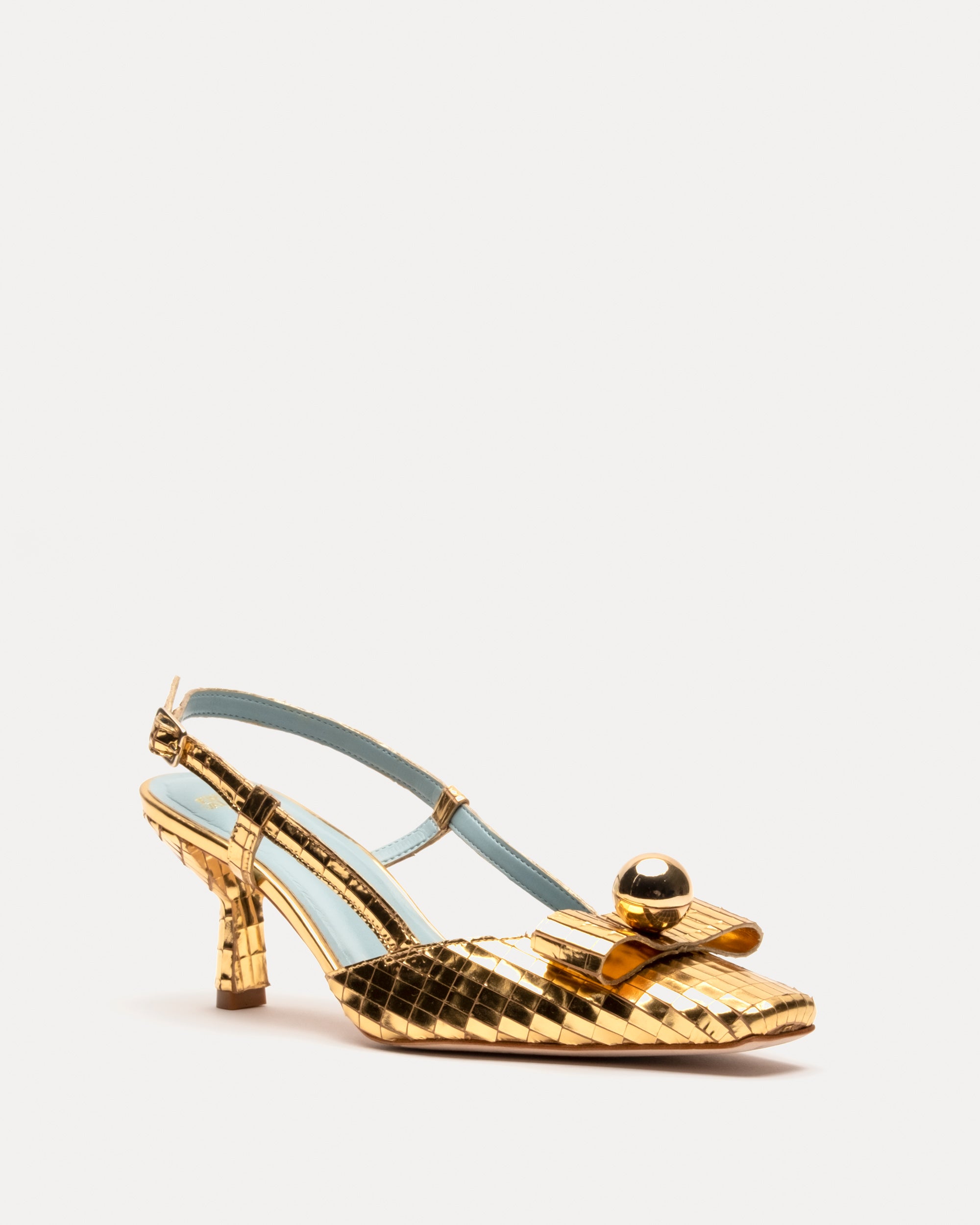 Raquel Pump Disco Leather Gold