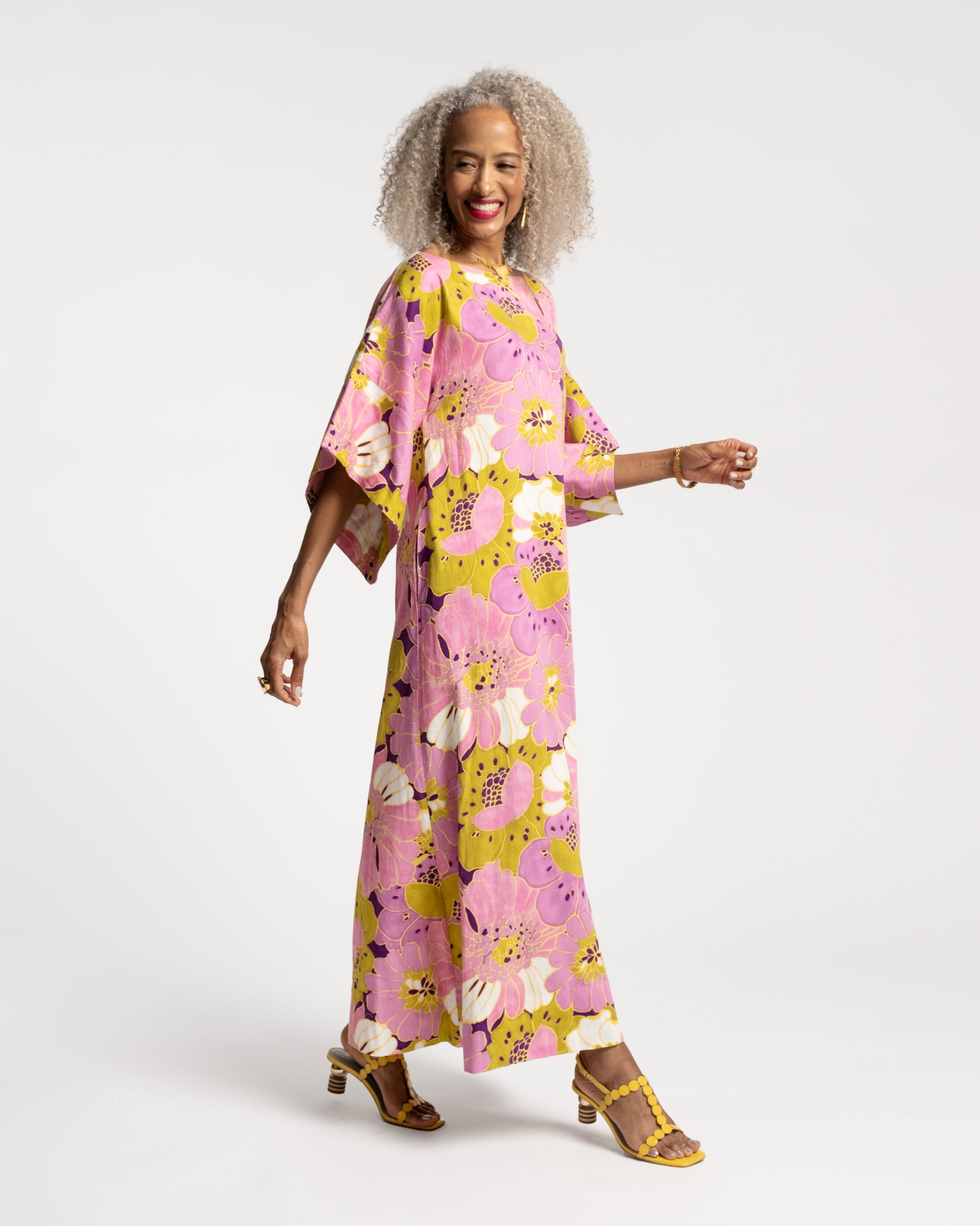 Austin jacquard angel clearance sleeve maxi dress