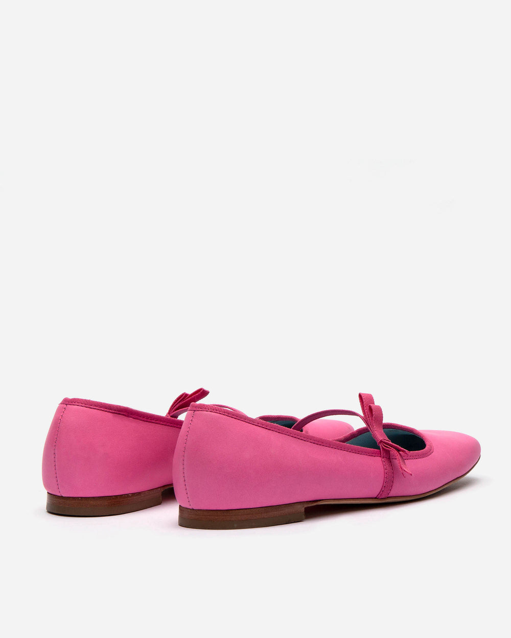 Jude Mary Jane Flat - Leather Pink - Frances Valentine