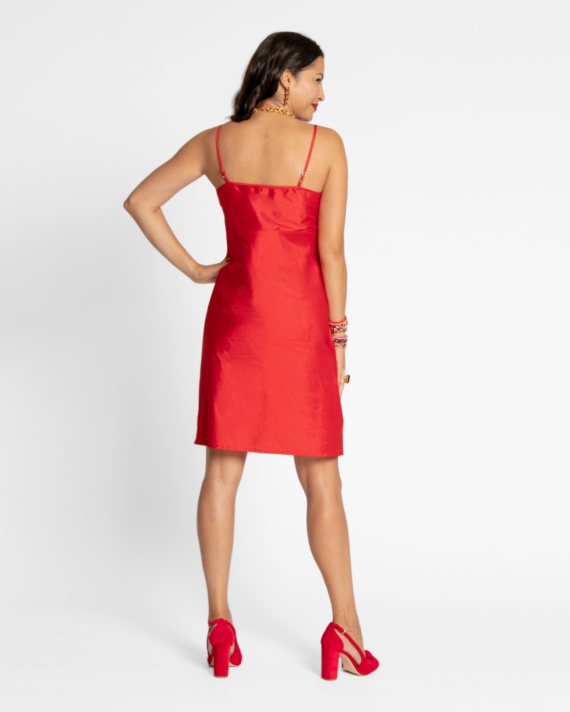 Slip Dress Red