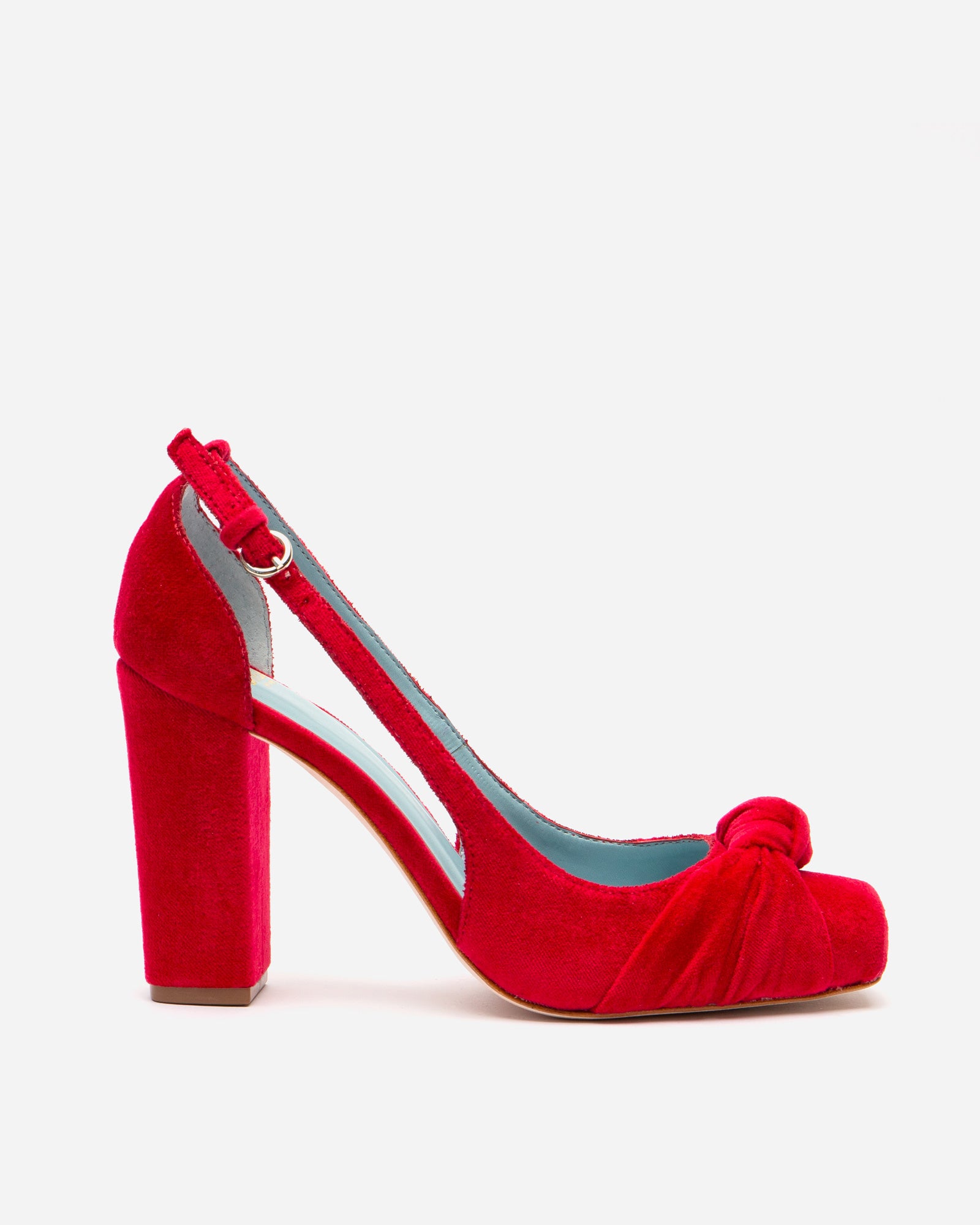 Retro Pump Velvet Scarlet