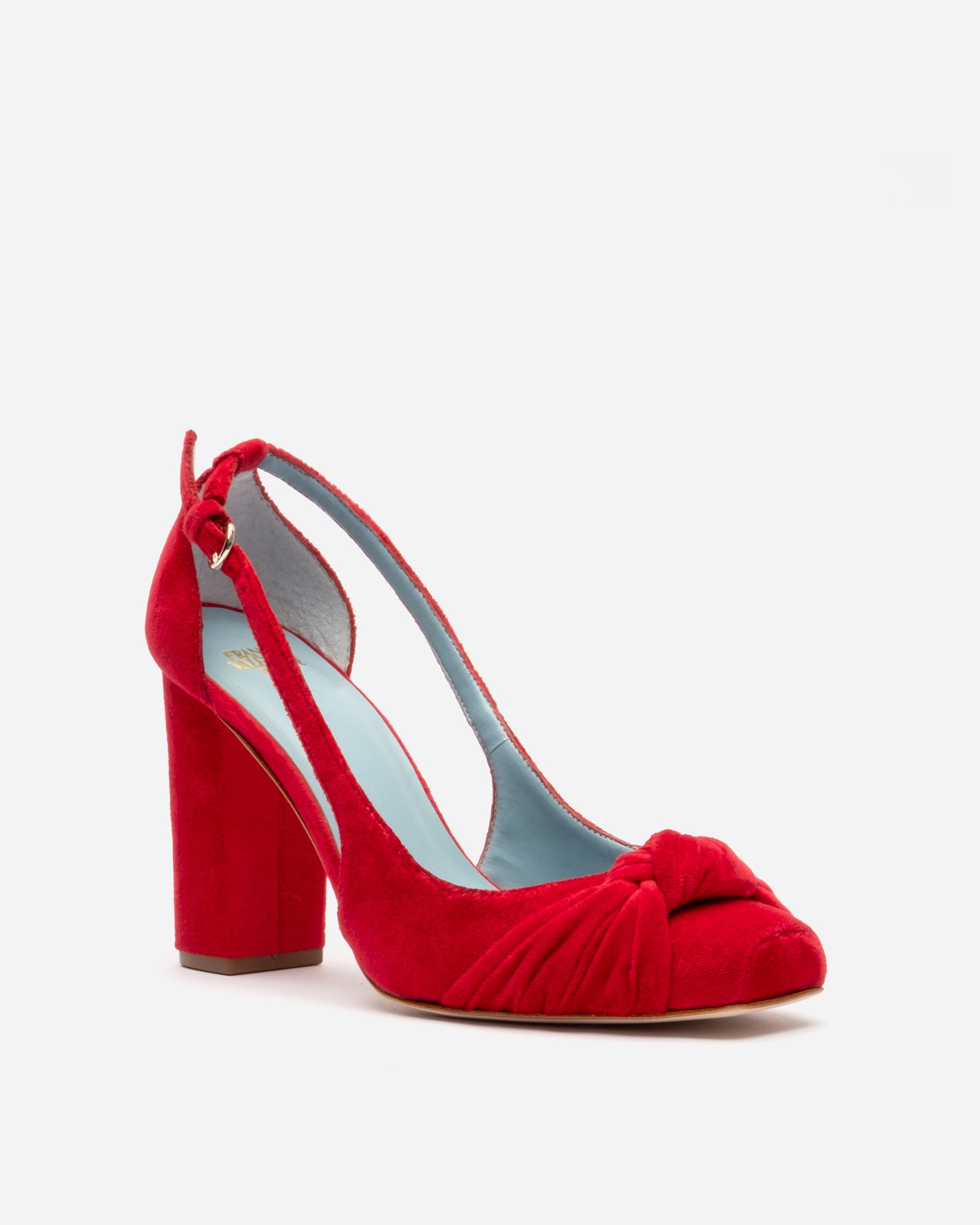 Retro Pump Velvet Scarlet