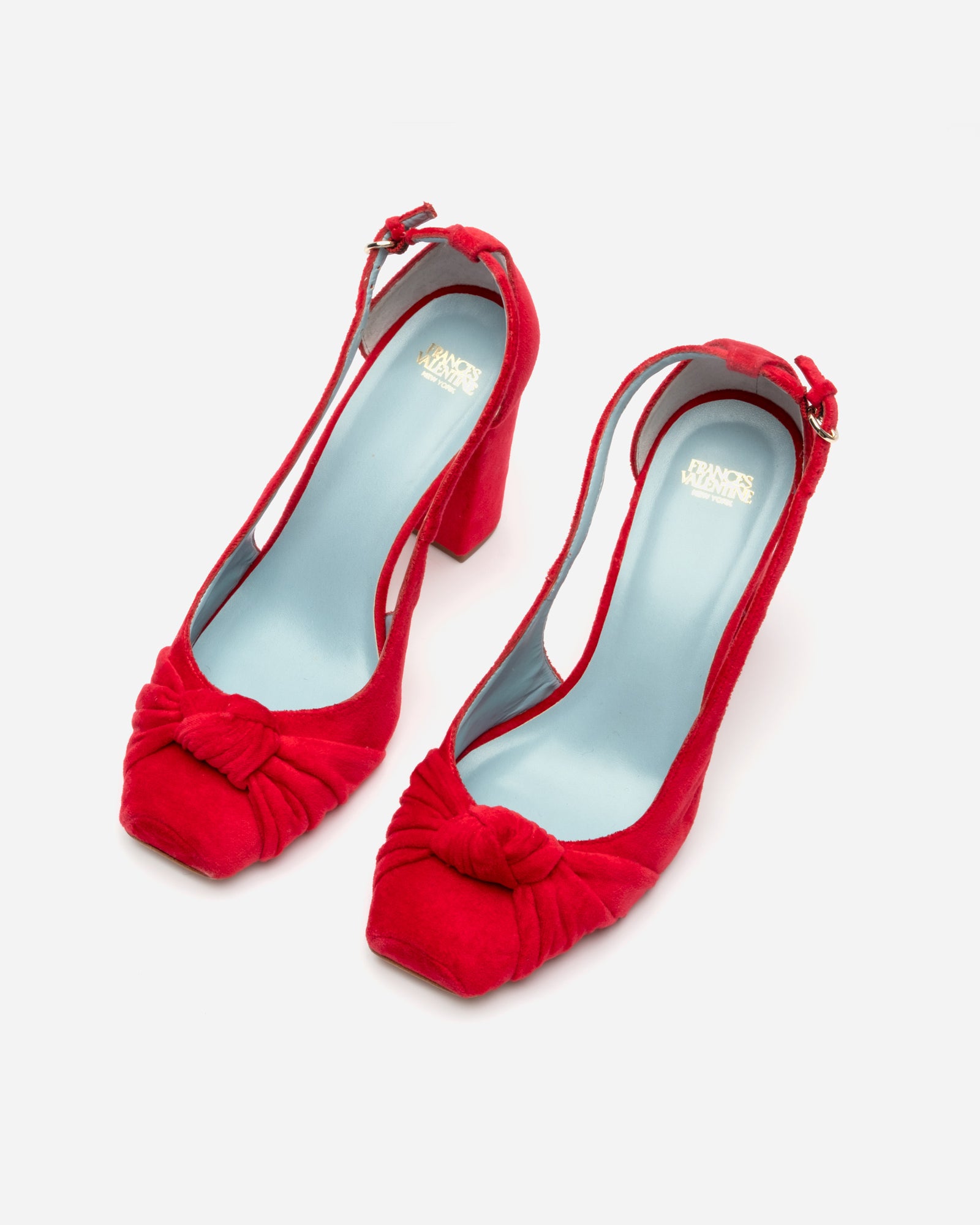 Retro Pump Velvet Scarlet