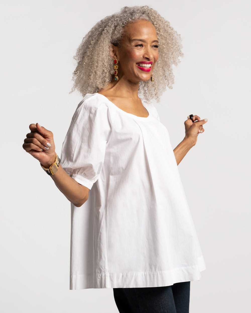 Zonda Top - White - Frances Valentine