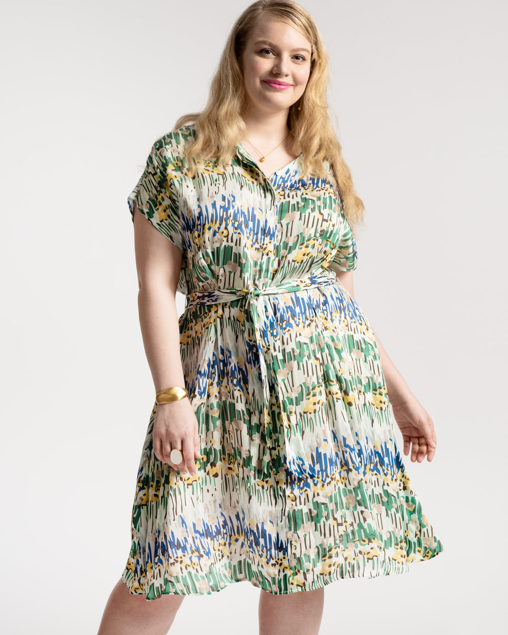 Anna Slope Arm Dress Meadow Print Dresses Frances Valentine