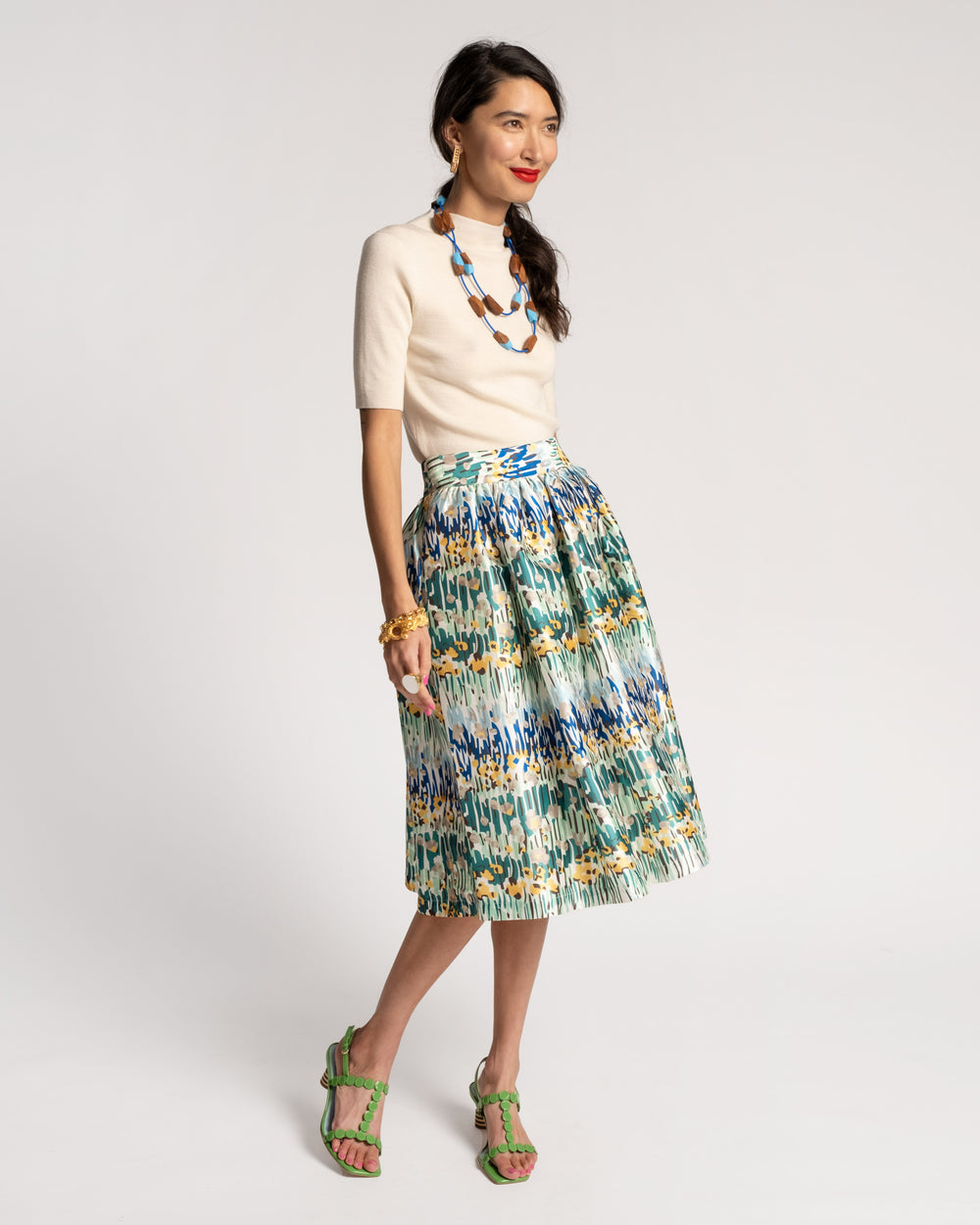 Barbara Midi Skirt - Meadow Skirts Frances Valentine