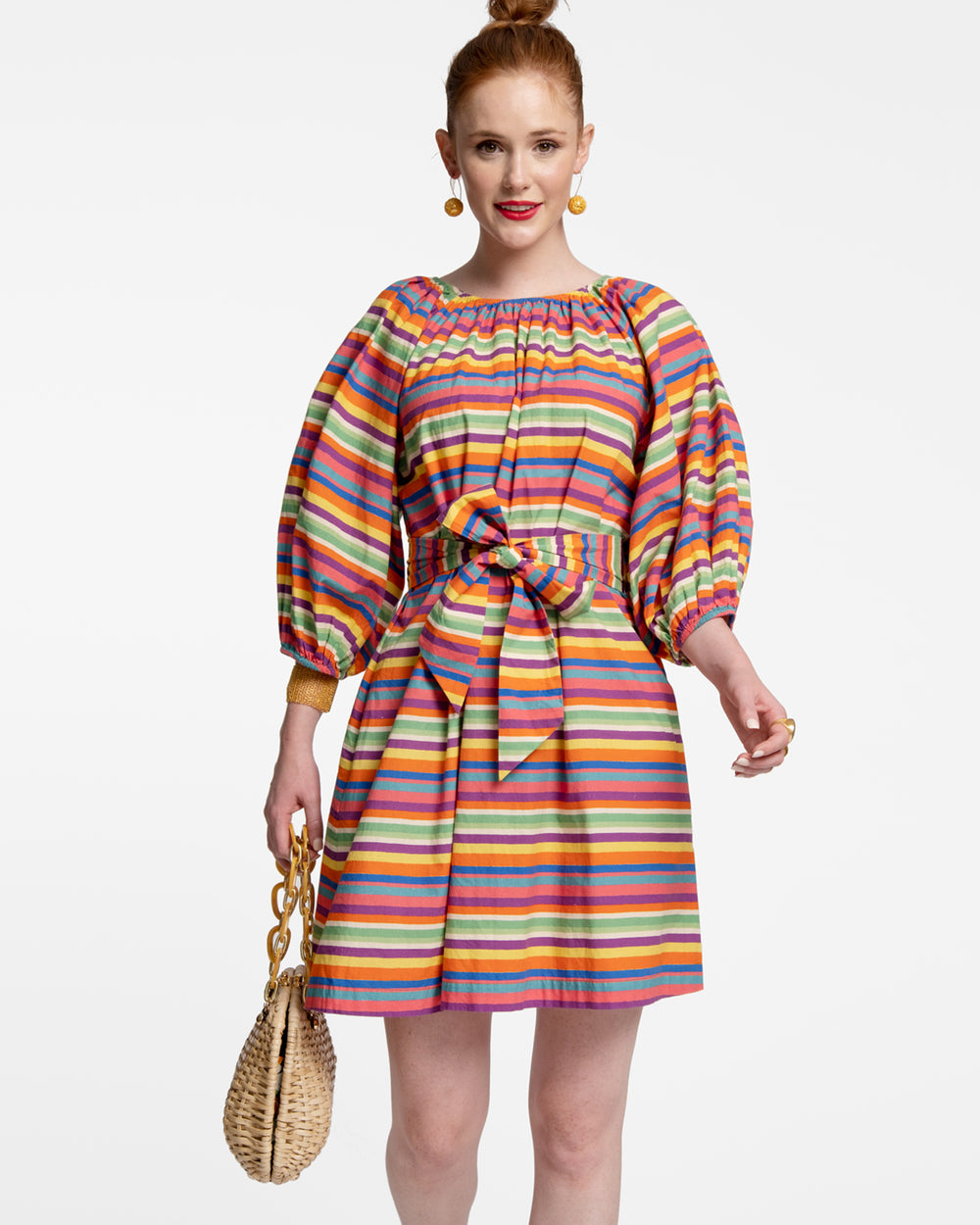 Bliss Mini Dress - Candy Stripe Dresses Frances Valentine