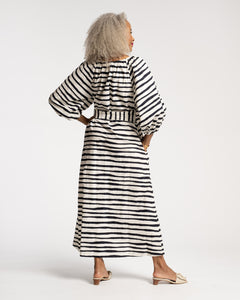 Bliss Maxi Dress Painterly Stripe - Frances Valentine