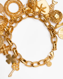 FV Charm Bracelet Gold - Frances Valentine