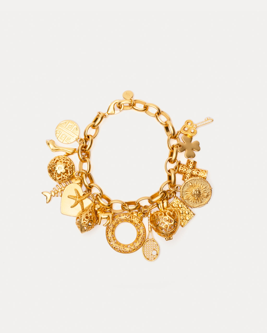 FV Charm Bracelet Gold – Frances Valentine