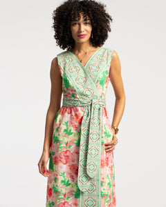Colony Dress Azalea Pink Green - Frances Valentine