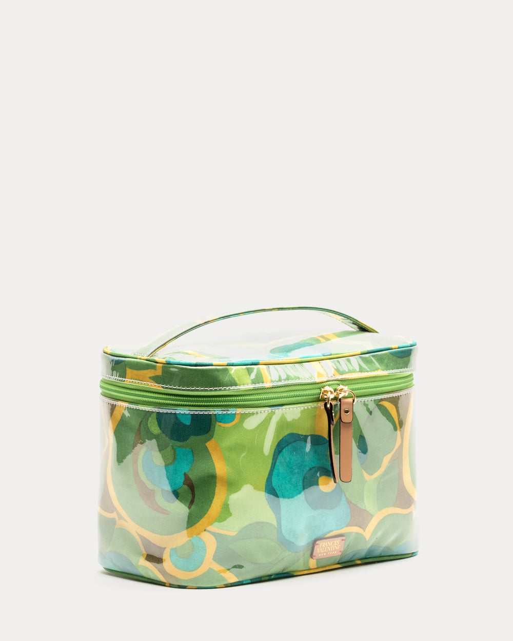 Train Case Cosmetic Flower Power Print Large Cosmetic Frances Valentine