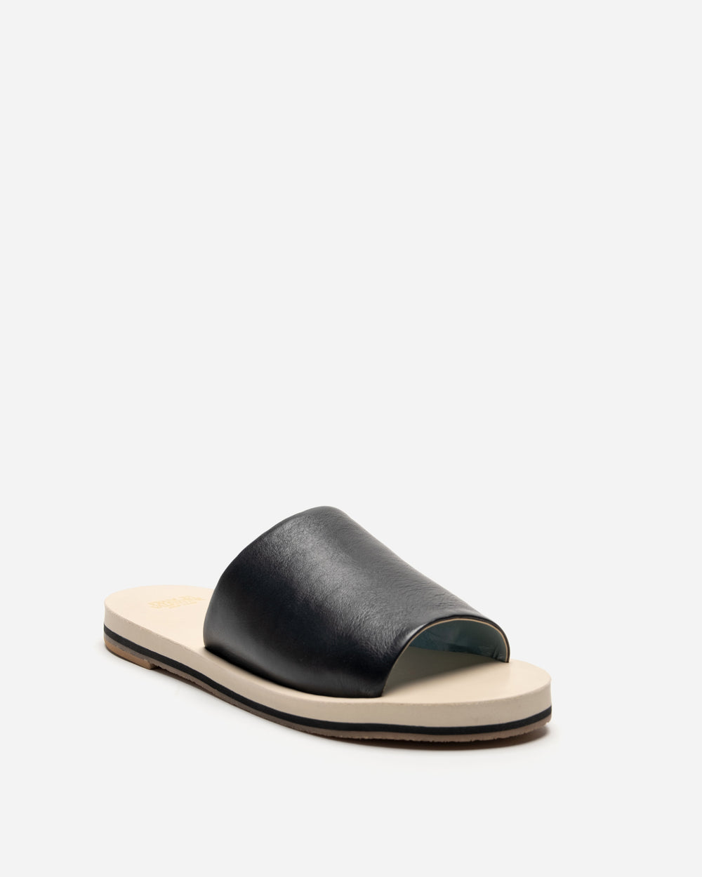 Cloud Slide Sandal - Black Oyster - Frances Valentine