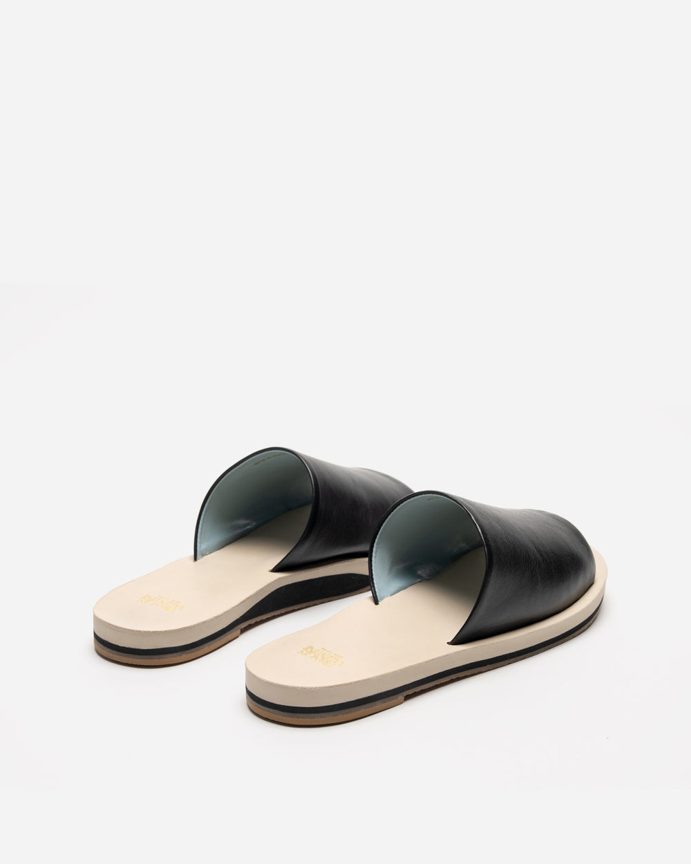 Cloud Slide Sandal - Black Oyster - Frances Valentine